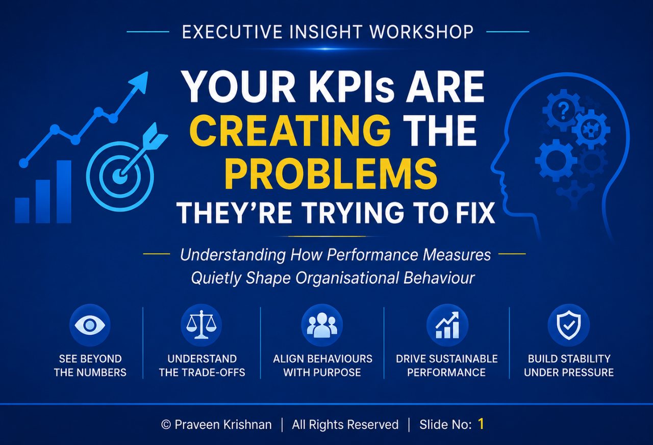 Your KPIs Are Creating the Problems You're Trying to Fix — Executive Insight Workshop